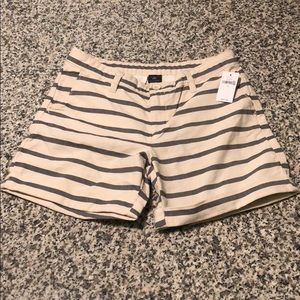 NEW! Cream and blue stripe shorts - Gap